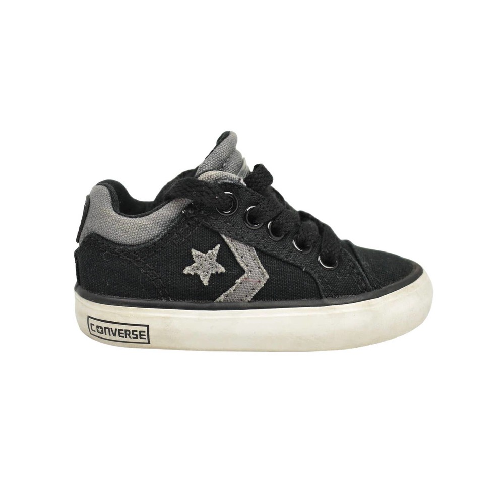 Converse Cons Low Top Black and Gray Sneaker Toddler Boy’s Size 5